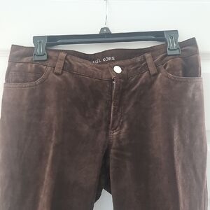 Michael Kors Brown Suede Pants